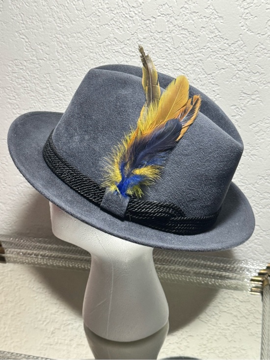 Vintage Accessories - Vintage Flechet Genuine Velour Chapeau Fedora Hat
